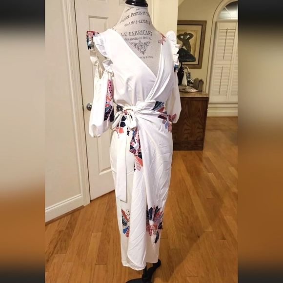 NWT Never Fully Dressed Floral Wrap Maxi Dress Retail $200 US6-jcrew-millen - Picture 8 of 15